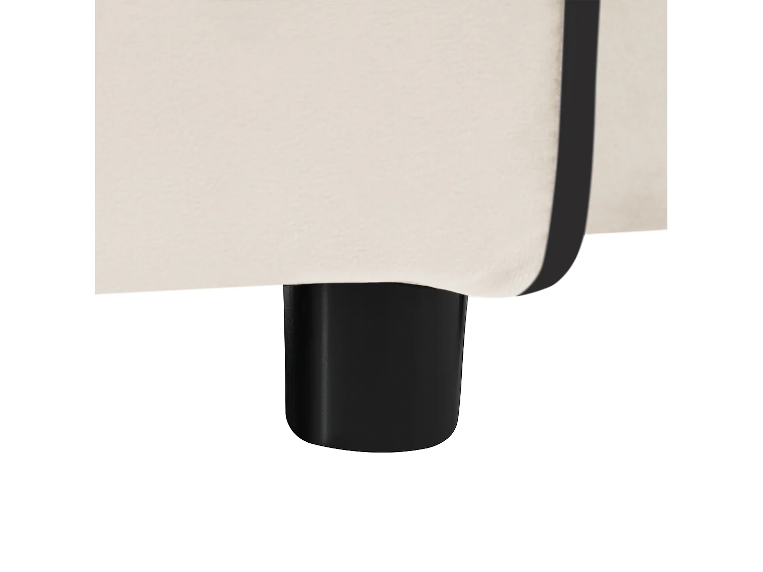 Canapé convertible, velours beige, Canapé simple avec support téléphone et porte-gobelet, pour salon et chambre