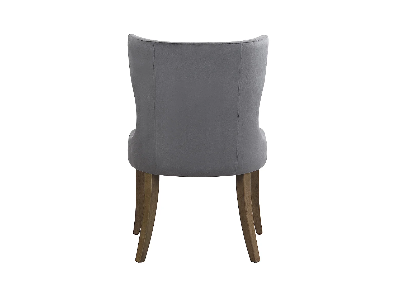 Lot de 4 chaises de salle à manger, velours gris, chaise rembourrée avec pieds réglables, pour salon et chambre