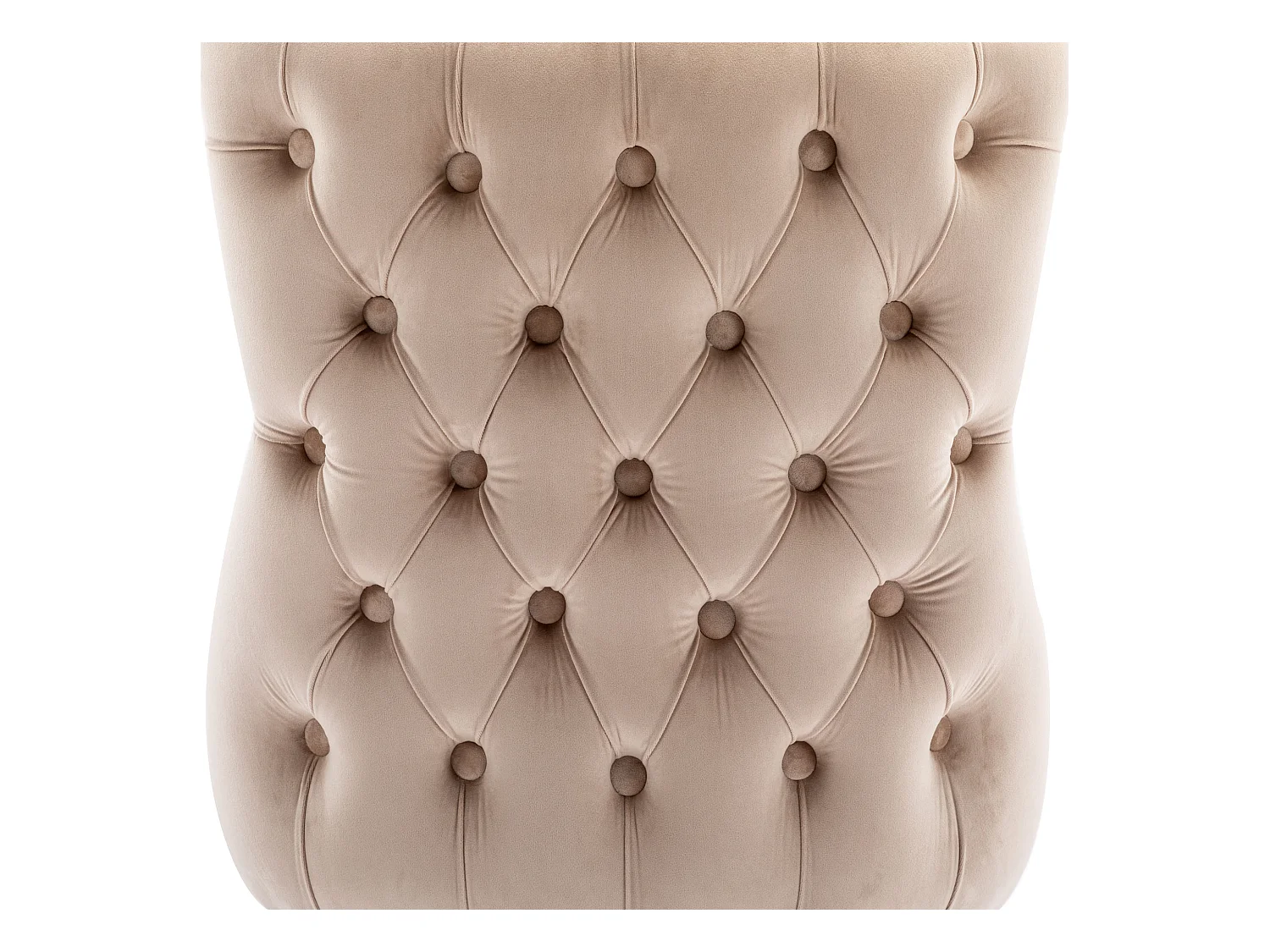 Zestaw 4 krzeseł do jadalni, beżowy aksamit, tapicerowane krzesło z oparciem, nogi drewniane