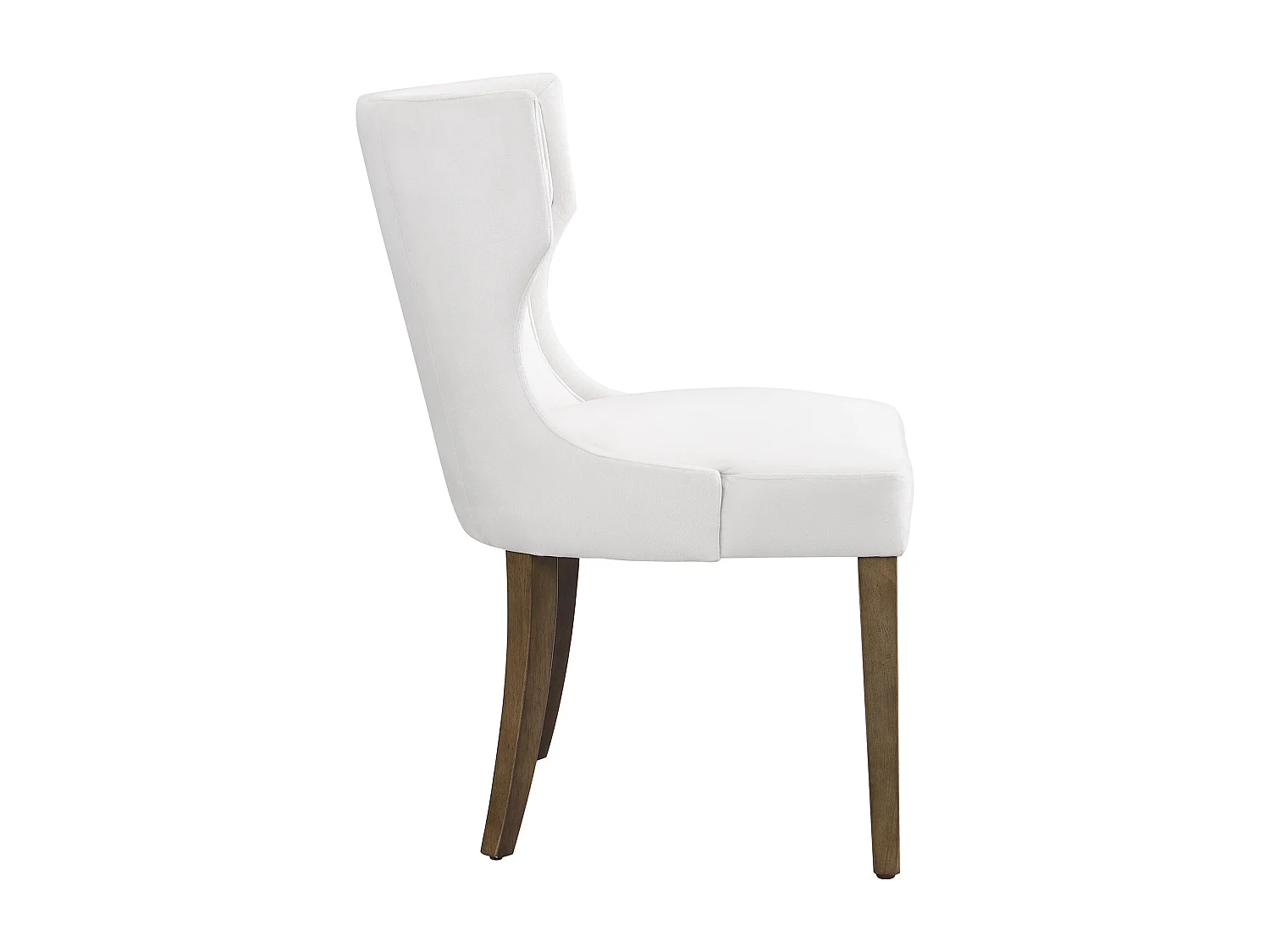 Set van 2 eetkamerstoelen, beige fluweel, gestoffeerde stoel met verstelbare poten, voor woonkamer en slaapkamer