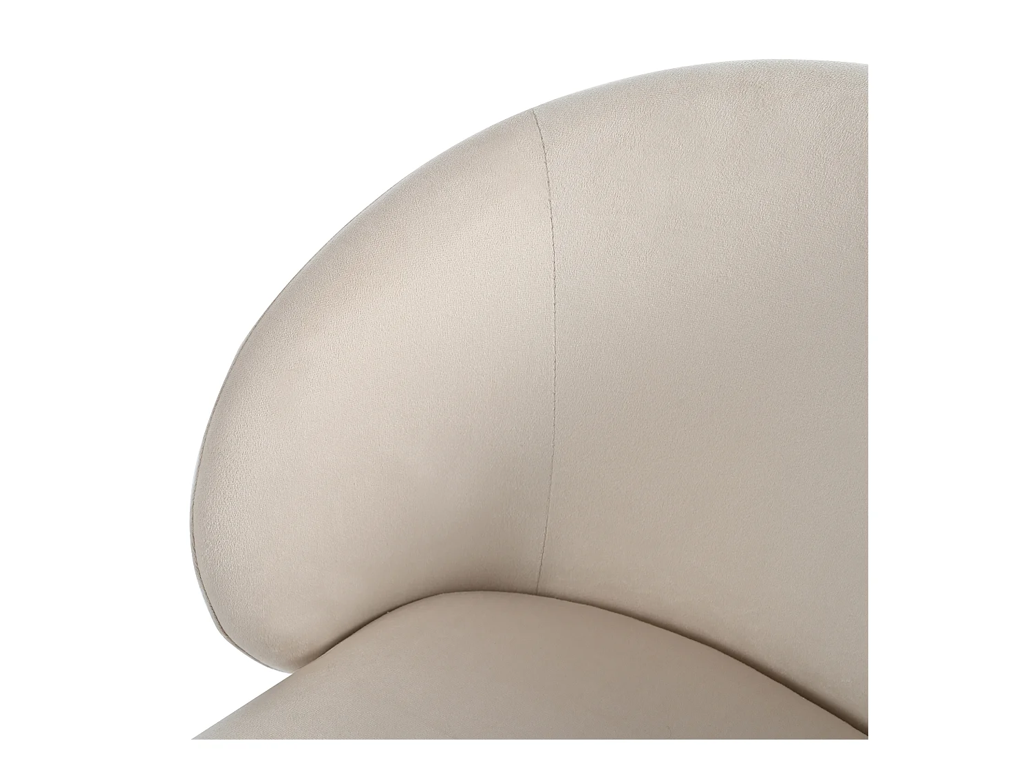 Lot de 2 chaises de salle à manger, velours beige, chaise rembourrée avec accoudoirs et pieds en métal doré