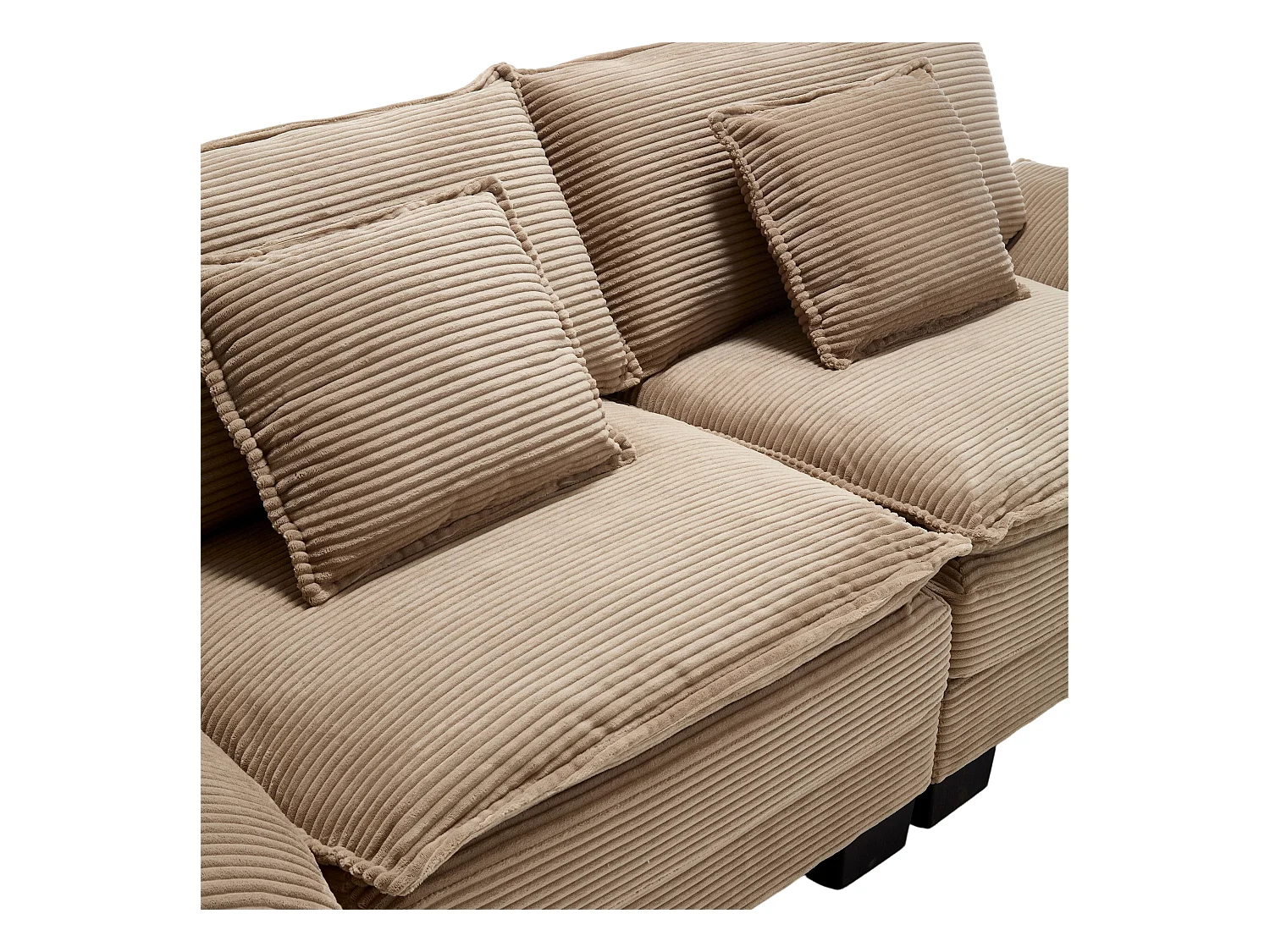 Zweiersofa, Samtstoff, khaki, mit Kopfstütze und Rückenlehne, für Wohn- und Schlafzimmer geeignet