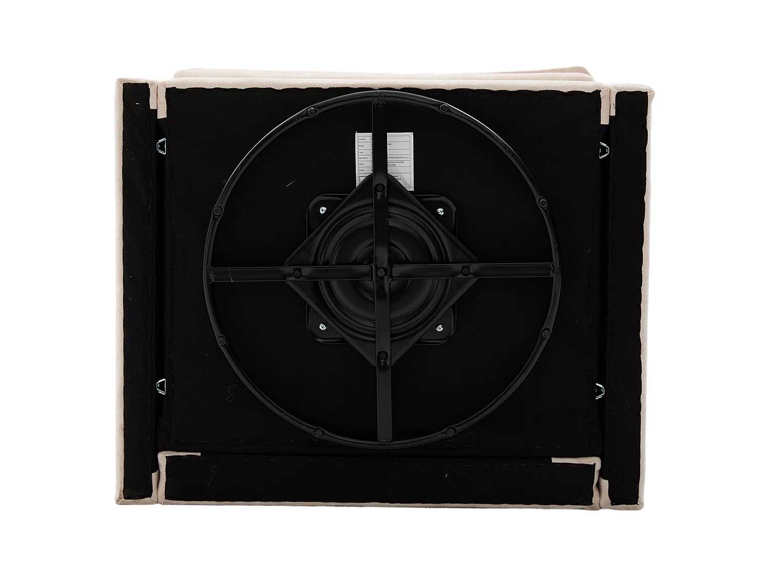 Sofa jednoosobowa, beżowa szenilowa, sofa obrotowa z podłokietnikami i poduszkami, odpowiednia do salonu i sypialni