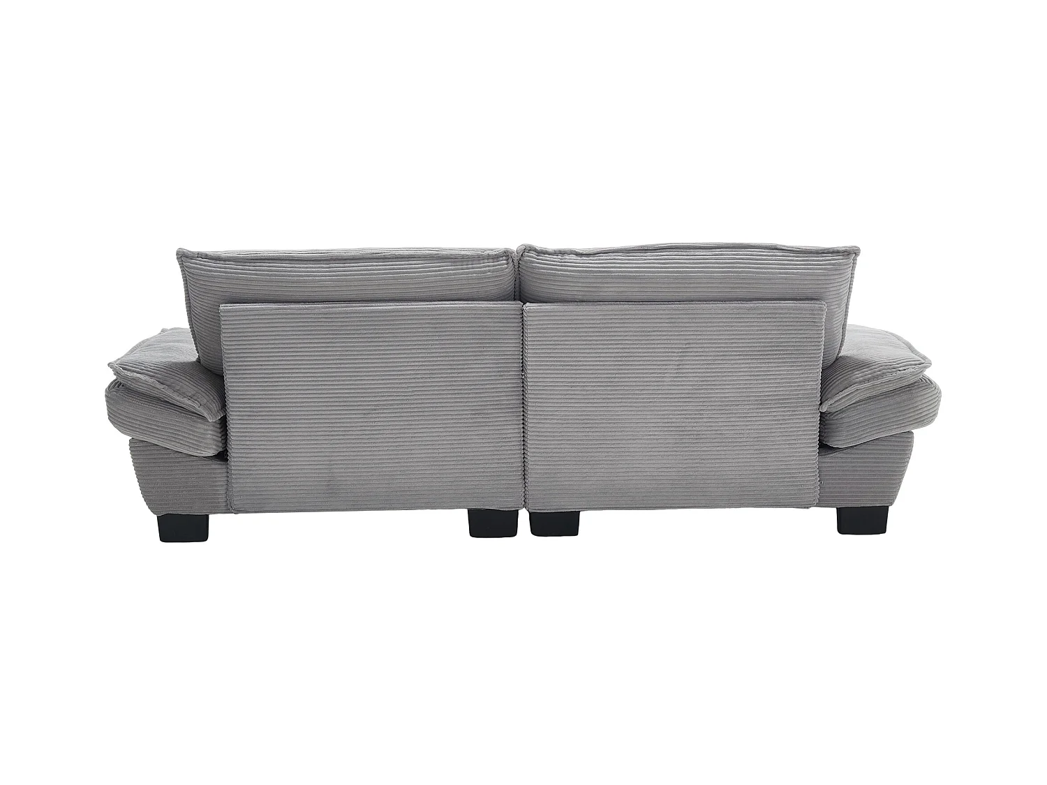 Canapé 2 places,  velours, canapé gris clair avec appui-tête et dossier, pour salon et chambre