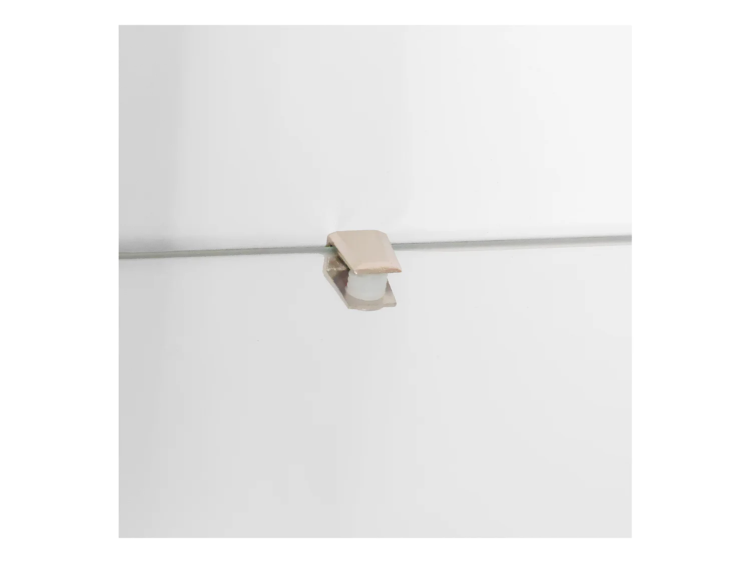 Biała gablota z oświetleniem LED, 55x38x166 cm, 3 przegrody, do salonu i biura