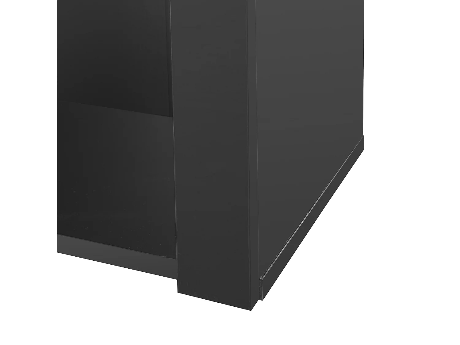 Vetrina nera con illuminazione a LED, 55x38x166 cm, 3 scomparti, per soggiorno e ufficio