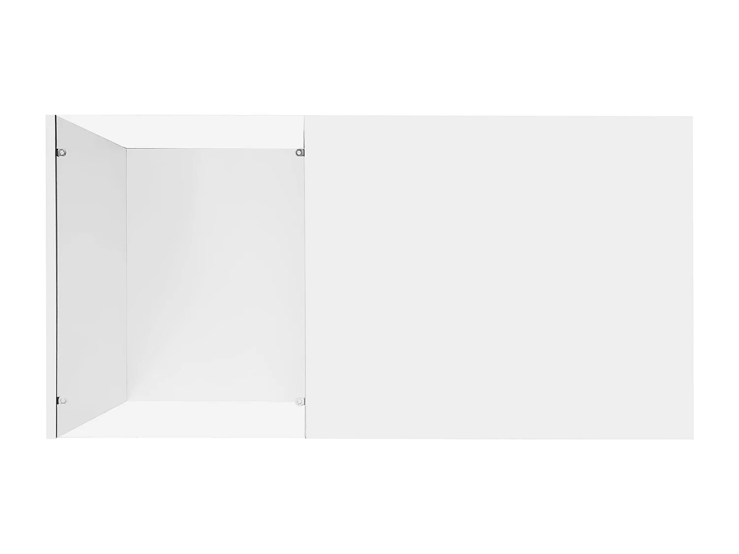 Table basse LED 100 cm, table basse blanche avec rangement ouvert, design moderne, éclairage 16 couleurs