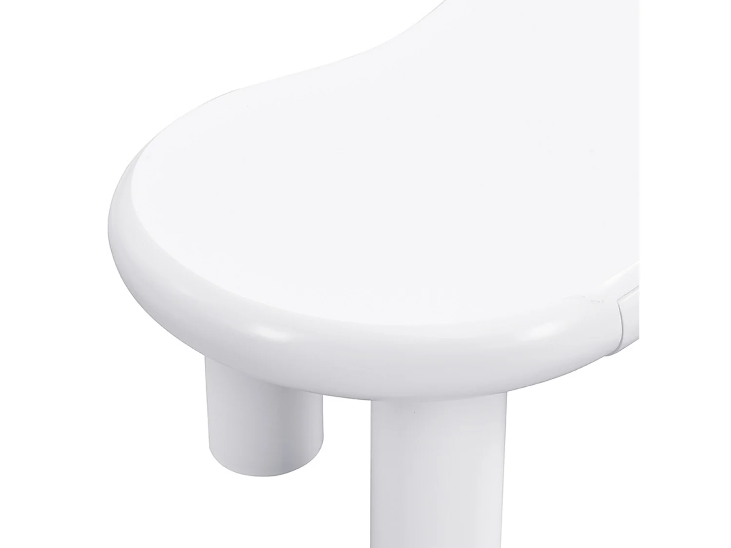 Wolkenförmiger Couchtisch aus MDF, weiß, mit 1 Schublade und LED-Beleuchtung, für Wohnzimmer und Balkon