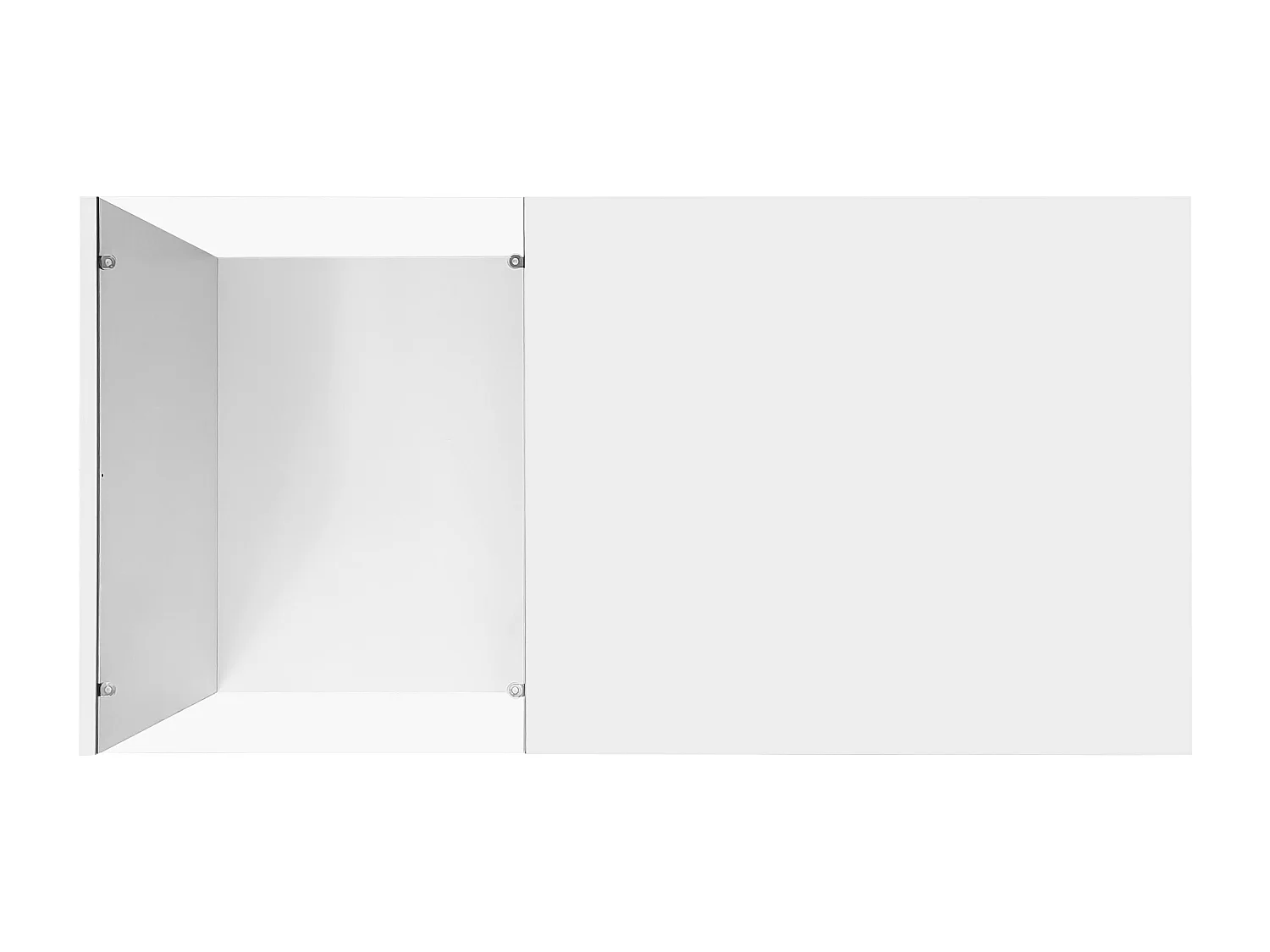 90 cm LED salontafel, witte salontafel met opbergvakken, modern design, 16-kleurige verlichting