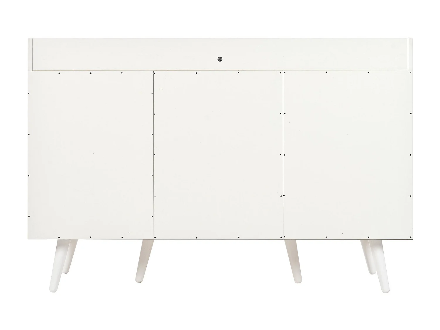 Buffet blanc avec 3 tiroirs et 2 portes - 117x39x79 cm