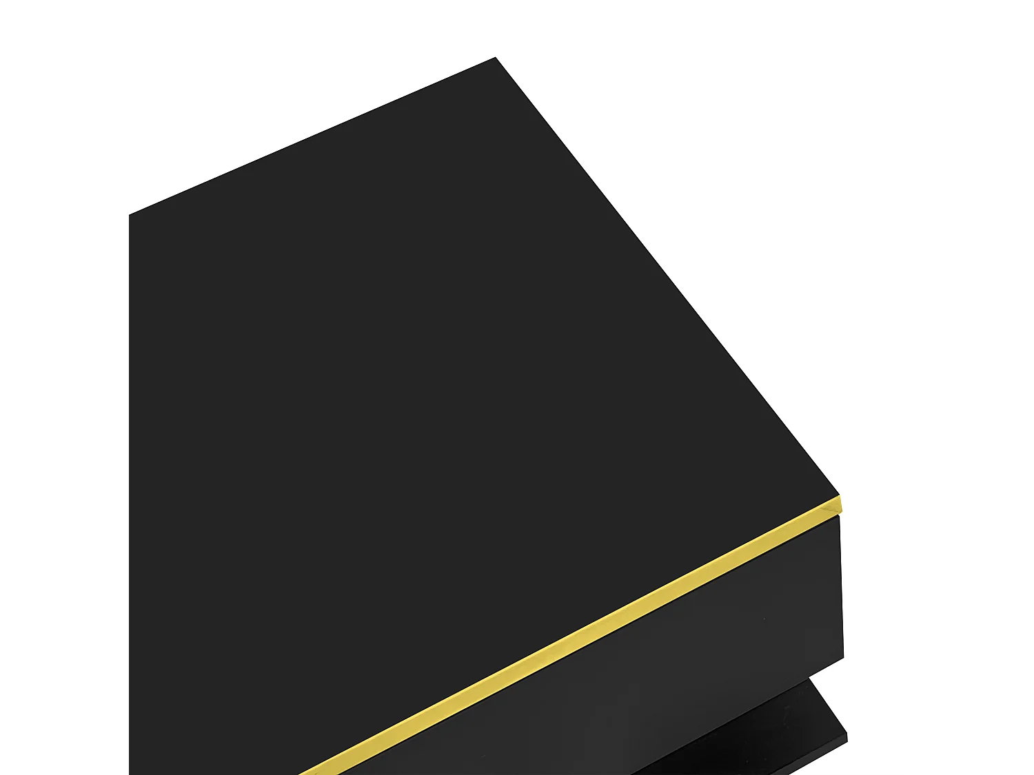 Table basse LED 100 cm, table basse noire avec rangement ouvert, design moderne, éclairage 16 couleurs