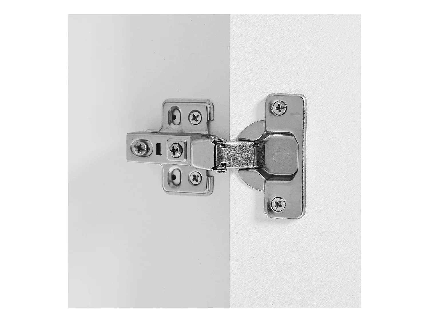 Aparador blanco de 140 x 75 x 35 cm, con 2 compartimentos abiertos y 4 puertas, ideal para salones y recibidores