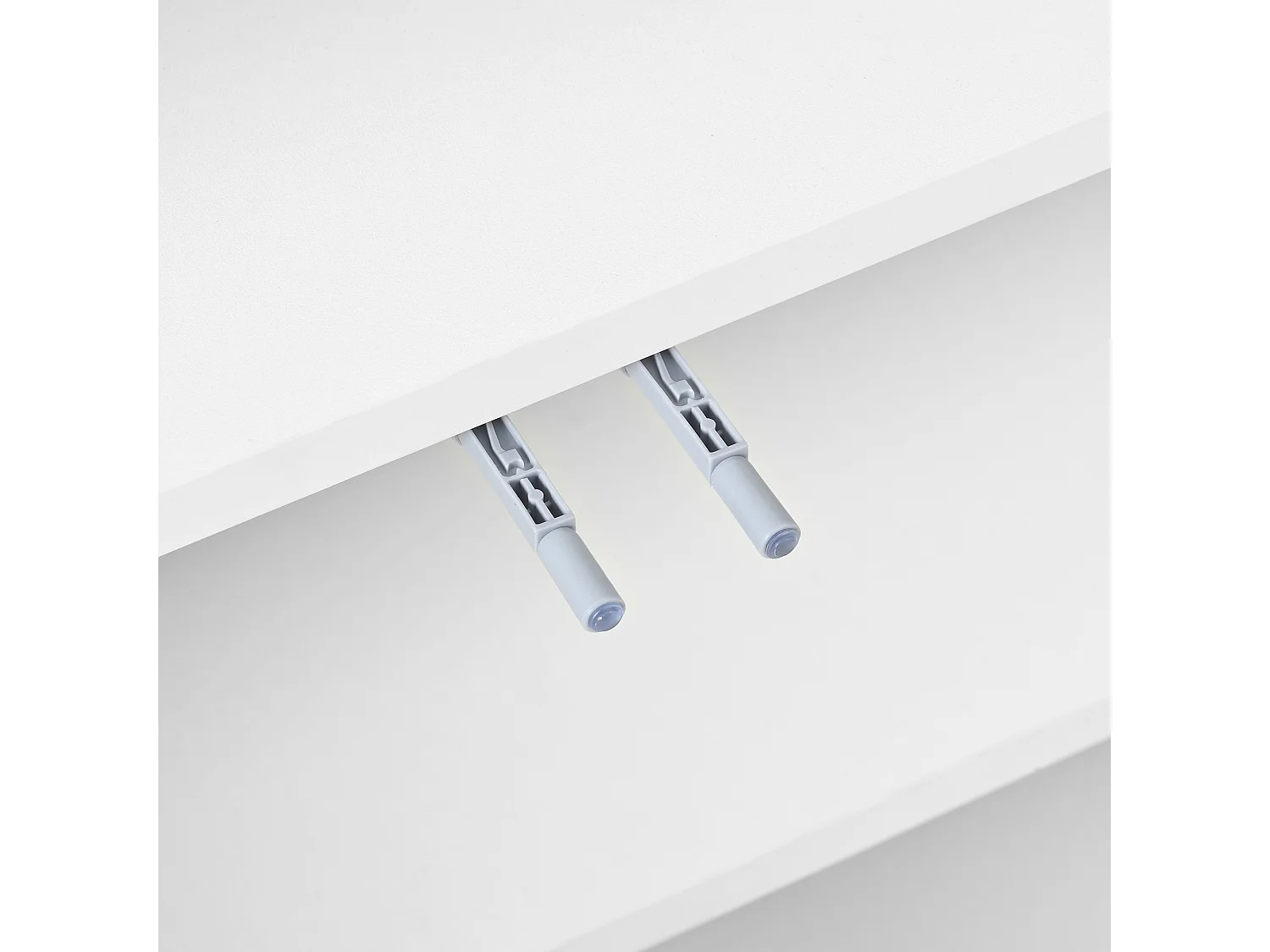 Buffet blanc, 140 x 75 x 35 cm, avec 2 compartiments ouverts et 4 portes, pour salons et couloirs