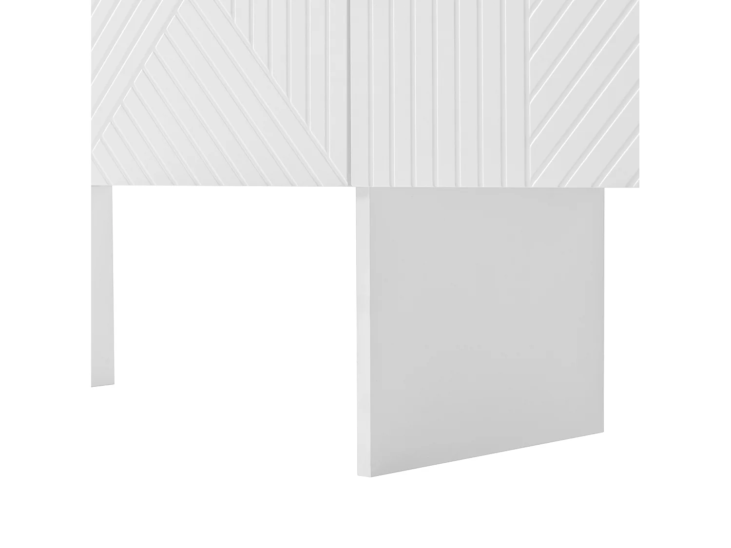 Buffet blanc, 140 x 75 x 35 cm, avec 2 compartiments ouverts et 4 portes, pour salons et couloirs