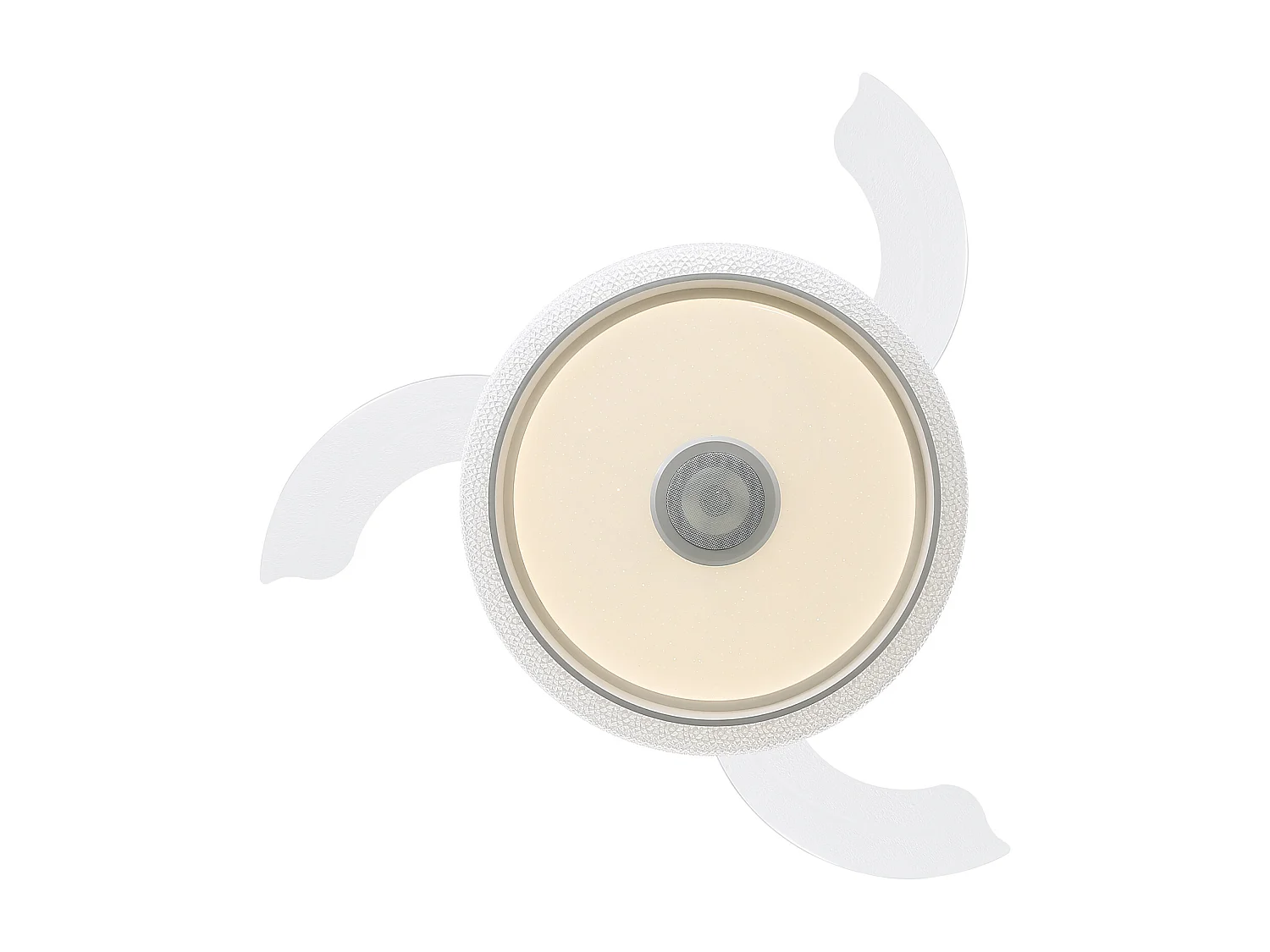 Ventilateur de plafond moderne - Ventilateur de plafond blanc avec éclairage LED 32 W - 3 pales en ABS - pour chambre et salon