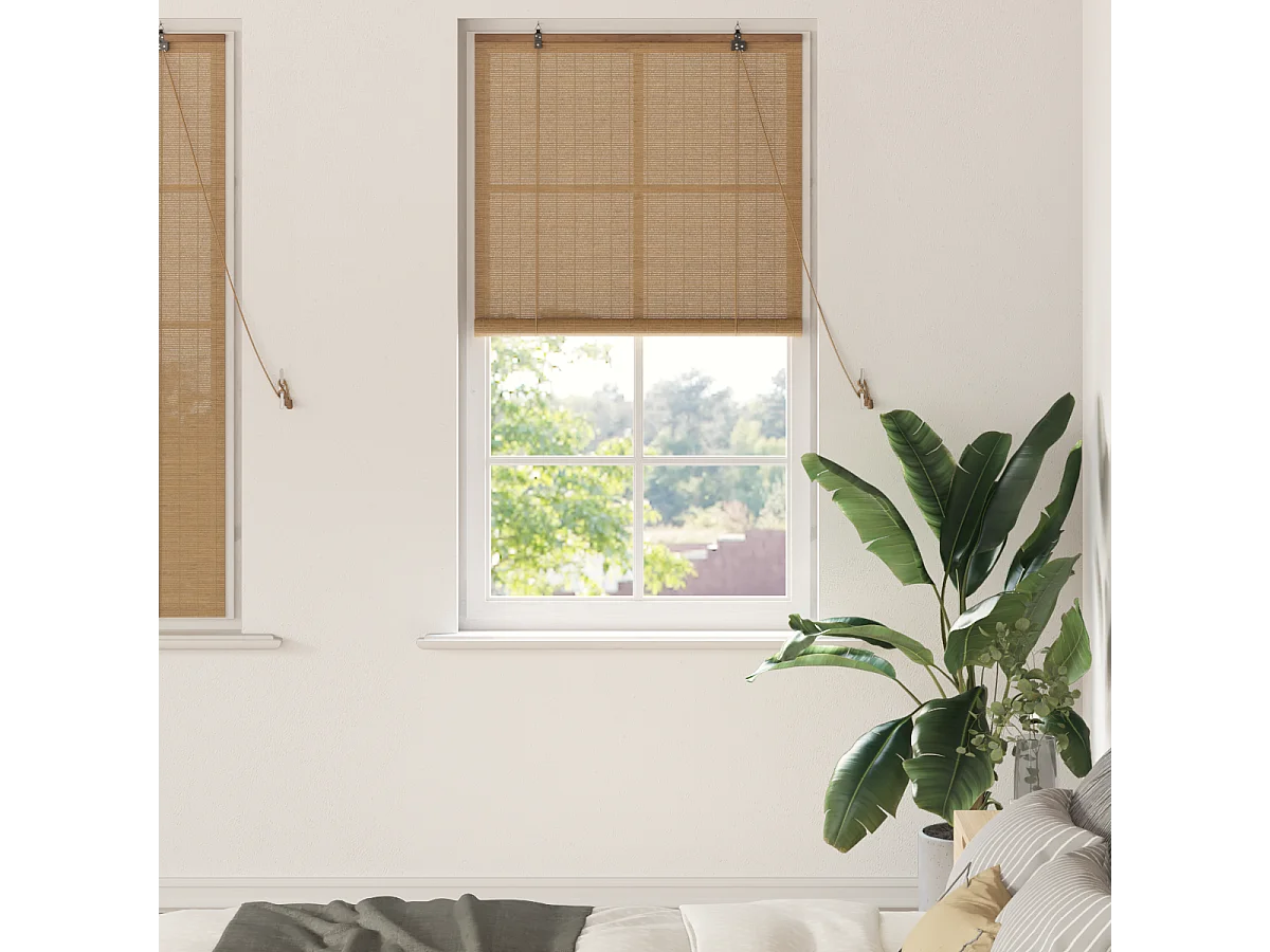 Stores et Occultants Marron Clair 80 x 160 cm Bambou