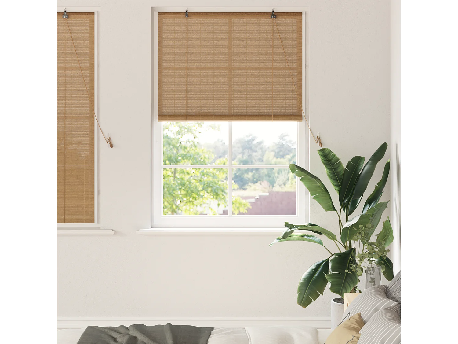 Stores et Occultants Marron Clair 100 x 160 cm Bambou