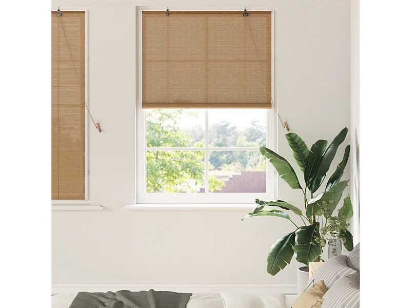 Stores et Occultants Marron Clair 120 x 160 cm Bambou