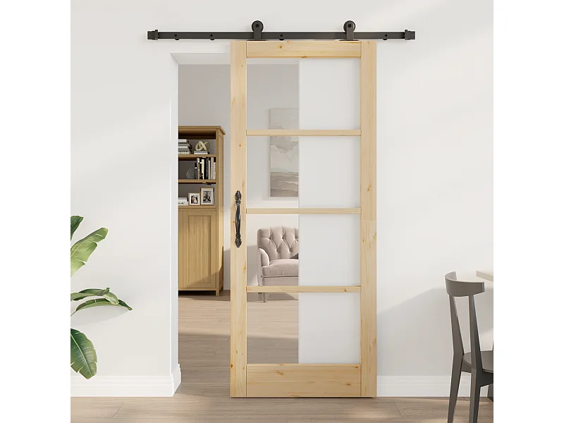 Porta scorrevole con kit ferramenta  83x202 cm