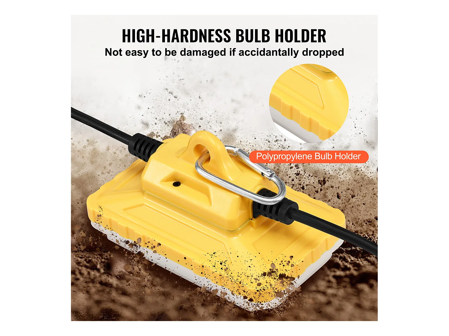 Guirlande Lumineuse, SucceBuy Guirlande Lumineuse de Chantier 15,24 m 75 W 7 500 lm Étanche Connectable