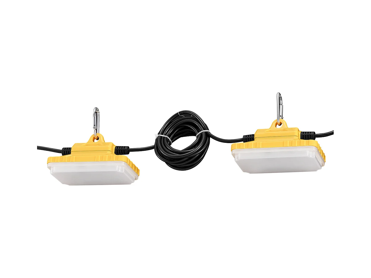 Guirlande Lumineuse, SucceBuy Guirlande Lumineuse de Chantier 15,24 m 75 W 7 500 lm Étanche Connectable