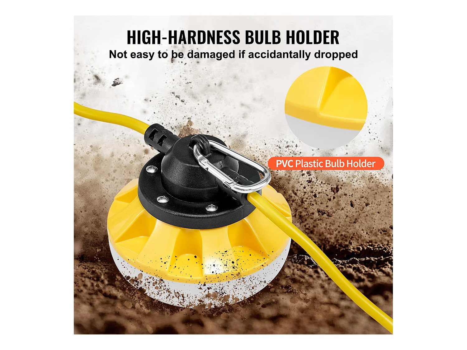 Lichterkette, SucceBuy Baustellen-Lichterkette 30,5 m 100 W 10 000 lm Wasserdicht Verbindbar