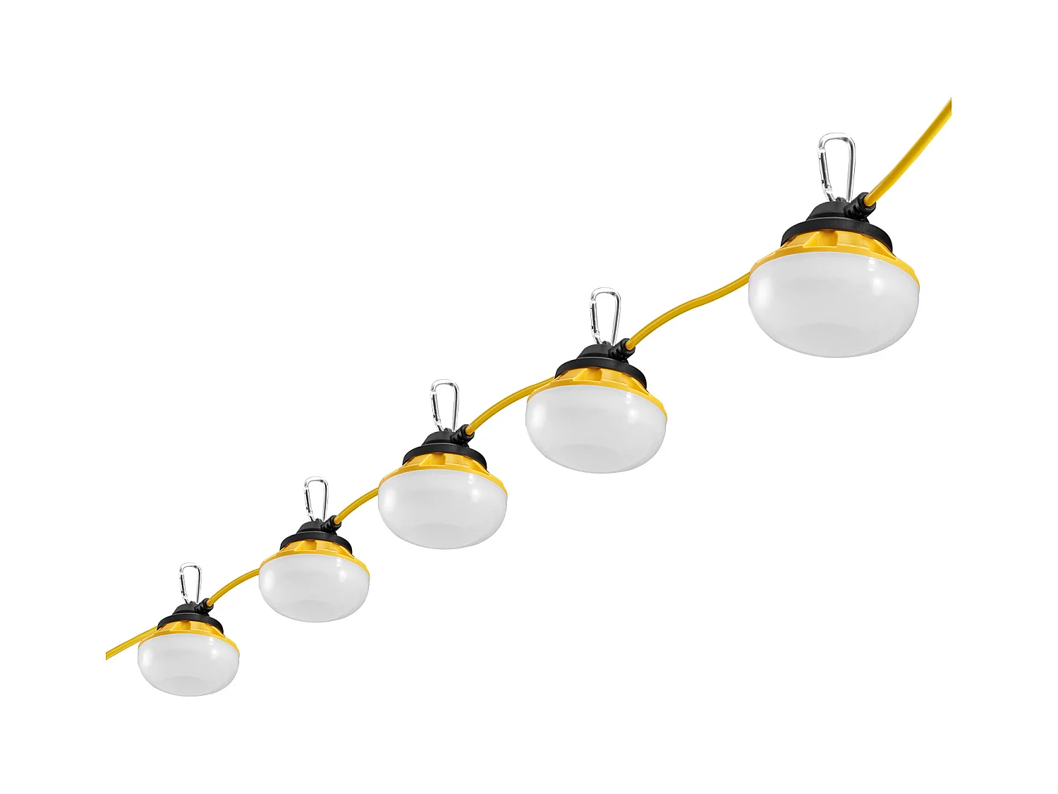 Lichterkette, SucceBuy Baustellen-Lichterkette 30,5 m 100 W 10 000 lm Wasserdicht Verbindbar