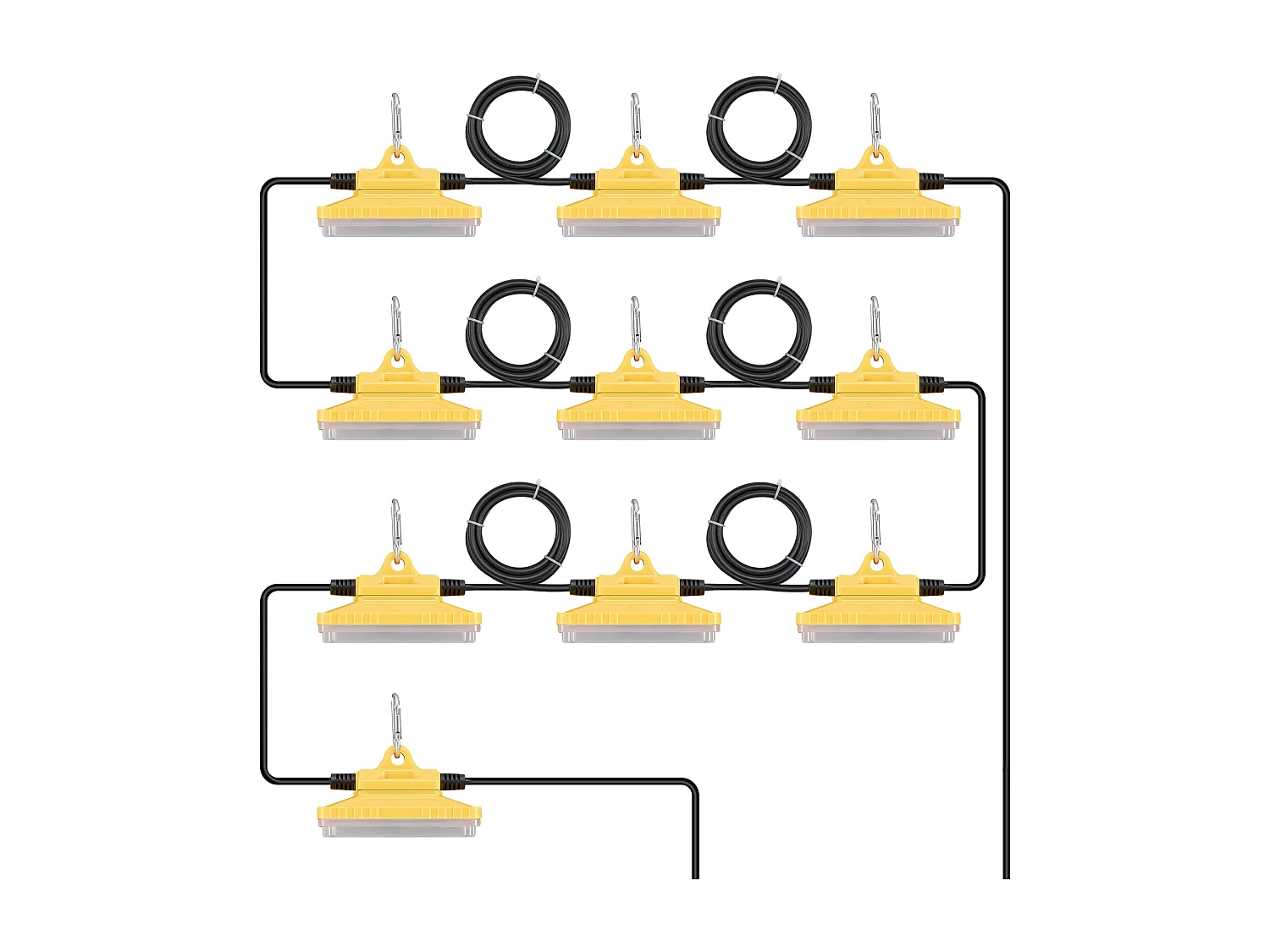Lichtslinger, SucceBuy Bouwplaats Lichtslinger 30,5 m 150 W 15 000 lm Waterdicht Koppelbaar