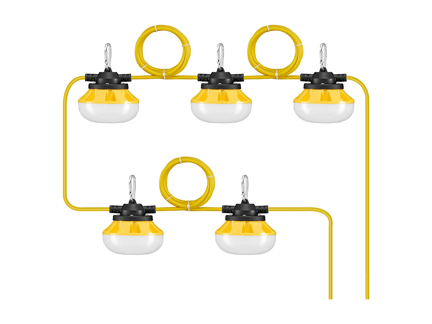 Girlanda Świetlna, SucceBuy Girlanda Świetlna Budowlana 15,24 m 50 W 5 000 lm Wodoodporna