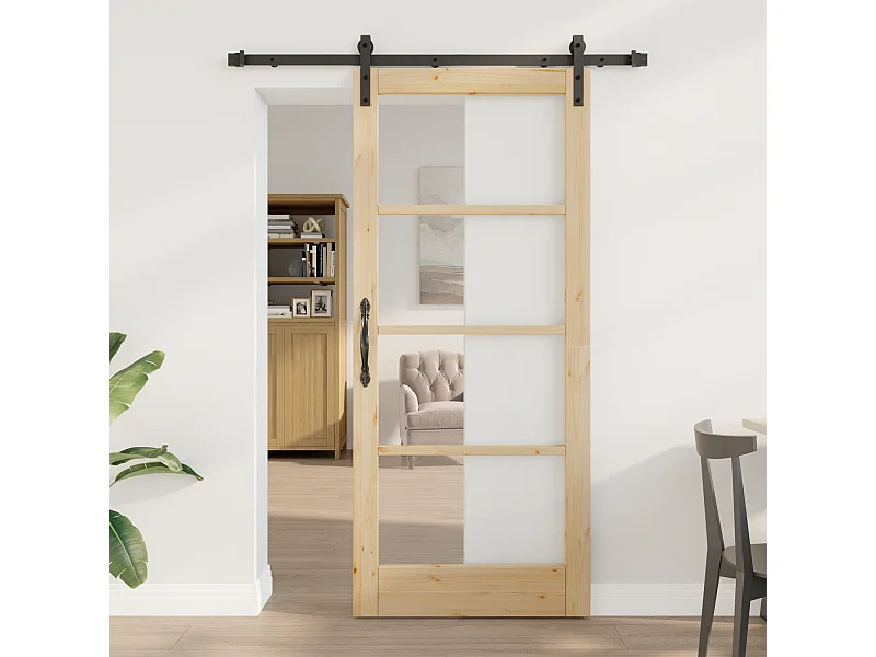 Porta scorrevole con kit ferramenta  86x198,5 cm