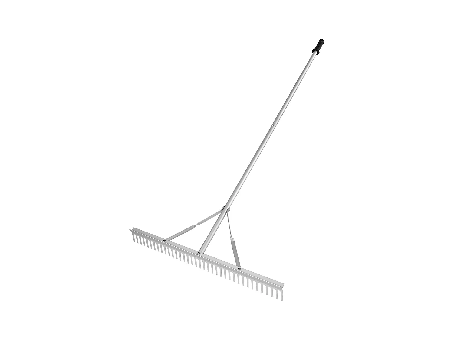 Râteau de Jardin, SucceBuy Râteau à Paysage de 91,5 cm, Tête en Aluminium avec Manche Réglable de 191,5 cm