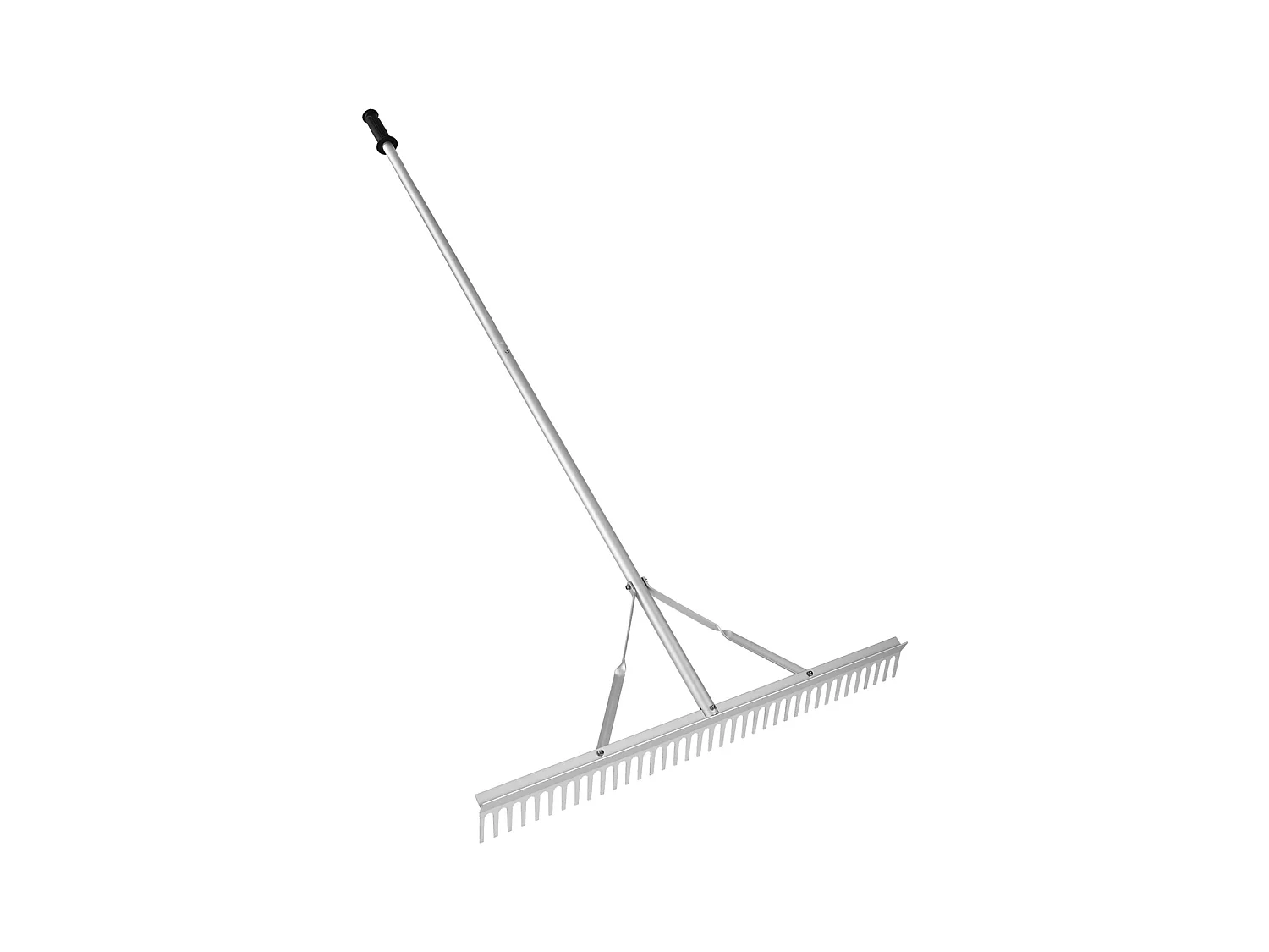 Râteau de Jardin, SucceBuy Râteau à Paysage de 91,5 cm, Tête en Aluminium avec Manche Réglable de 191,5 cm