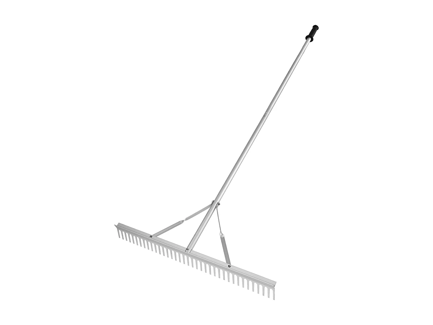 Râteau de Jardin, SucceBuy Râteau à Paysage de 91,5 cm, Tête en Aluminium avec Manche Réglable de 191,5 cm