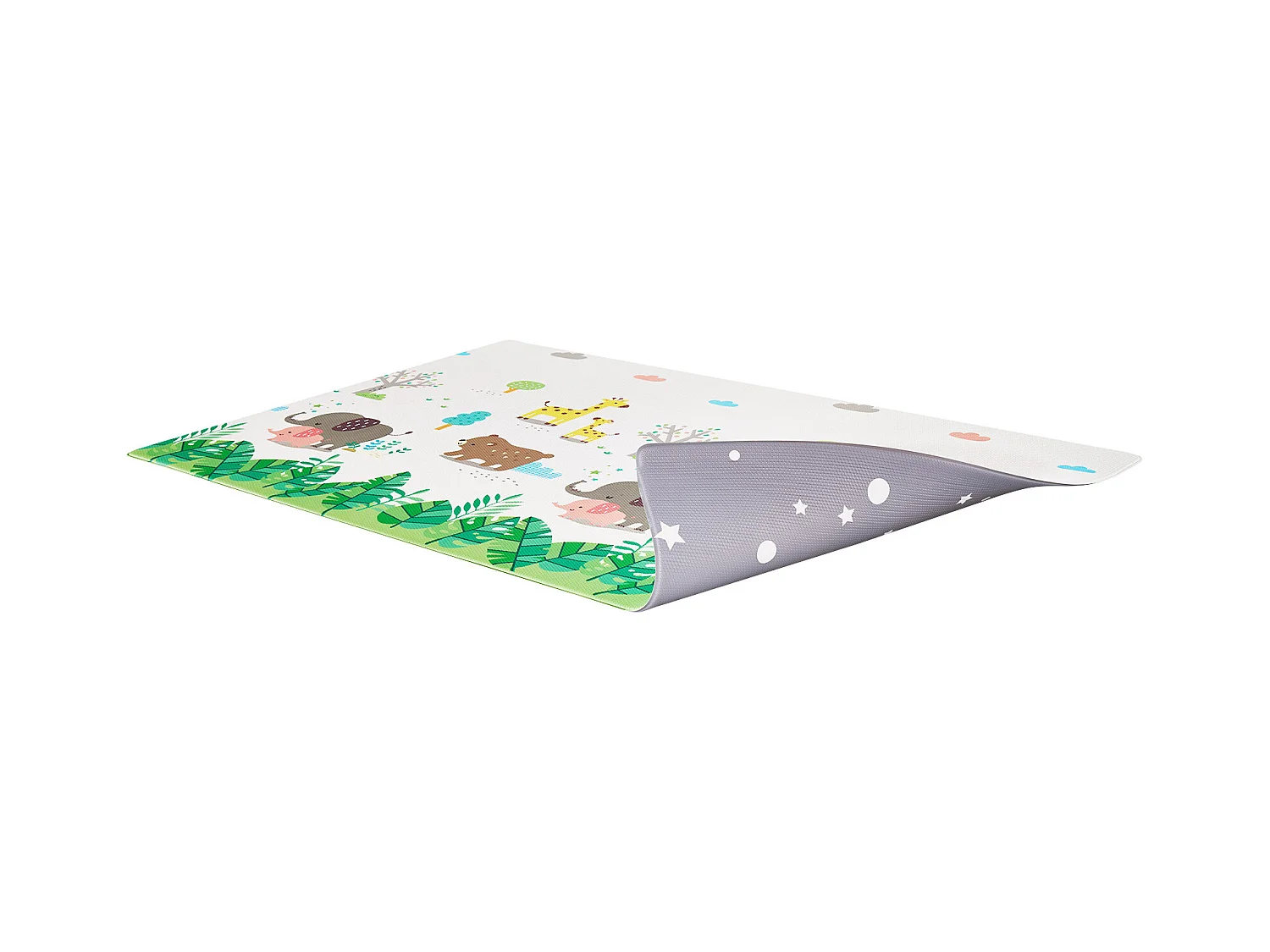 Tappeto Gioco per Neonati, SucceBuy Tappeto Gioco per Neonati 140 × 210 cm, Morbido con Superficie per Gattonamento su 2 Lati