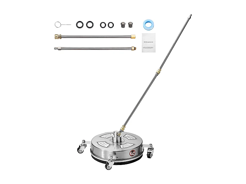 Oppervlaktereiniger, SucceBuy Hogedruk-Oppervlaktereiniger 35.56 cm, 27.58 MPa max, 4 Wiel, 2 Verlengstangen