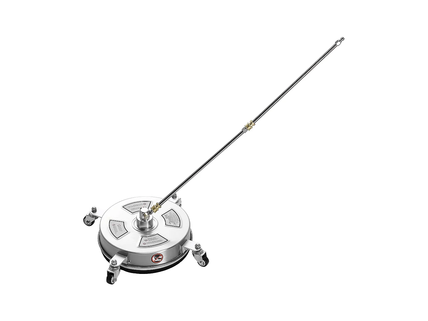 Nettoyeur pour Surfaces, SucceBuy Nettoyeur de Surface à Pression 35.56 cm, 27.58 MPa max, 4 Roues, 2 Baguettes Allongées