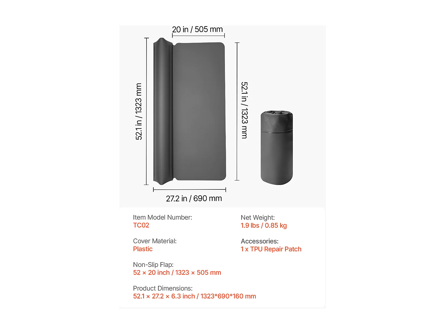 Bettgitter, SucceBuy Aufblasbares Bettgitter 132 cm für Kleinkinder mit Sicherheitsklappe