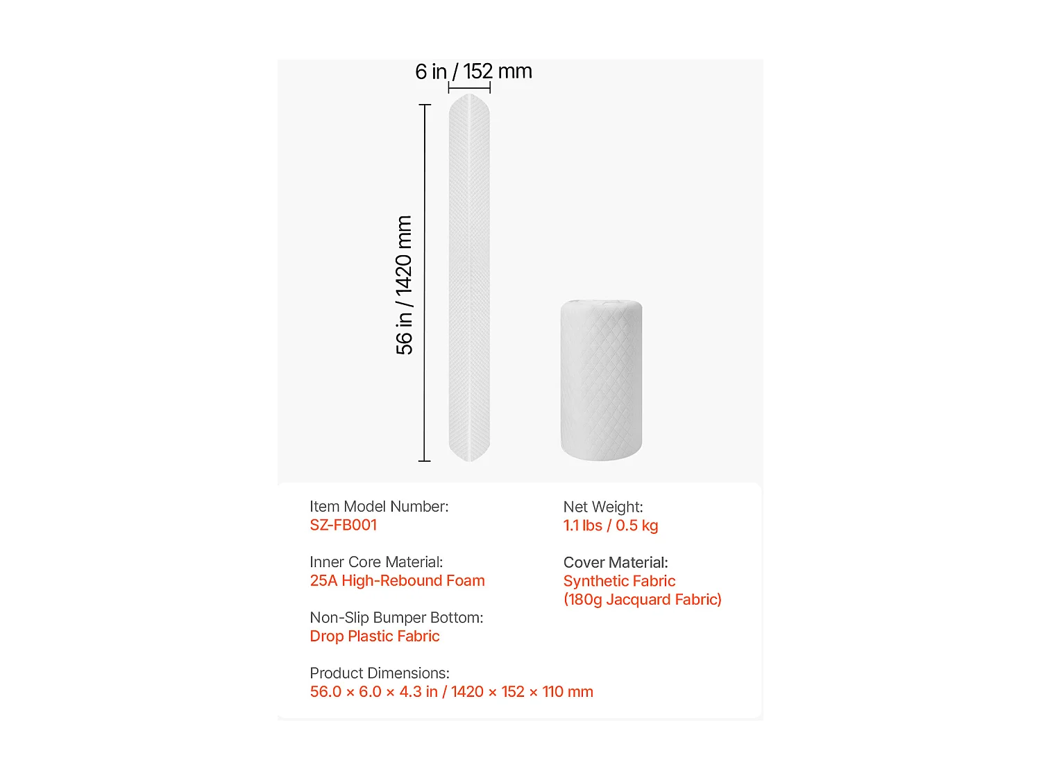 Tour de Lit, SucceBuy Tour de Lit pour Tout-Petits 142 cm, Barrière de Sécurité en Mousse Antidérapante, Légère