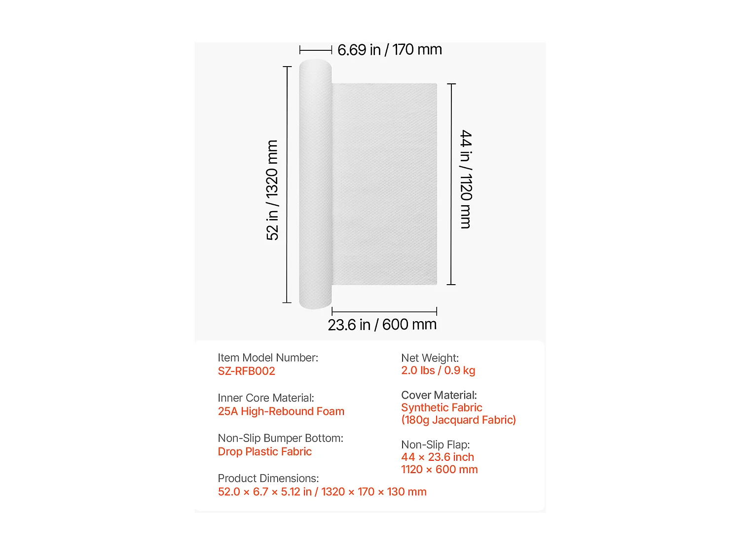 Tour de Lit, SucceBuy Tour de Lit pour Tout-Petits 132 cm, Barrière de Lit en Mousse Antidérapante, Légère