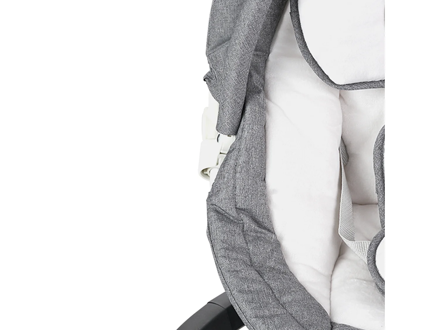 Dondolo Elettrico per Neonati, SucceBuy Altalena per Neonati con 5 Velocità, 3 Posizioni di Seduta e Barra Giochi con Telecomando