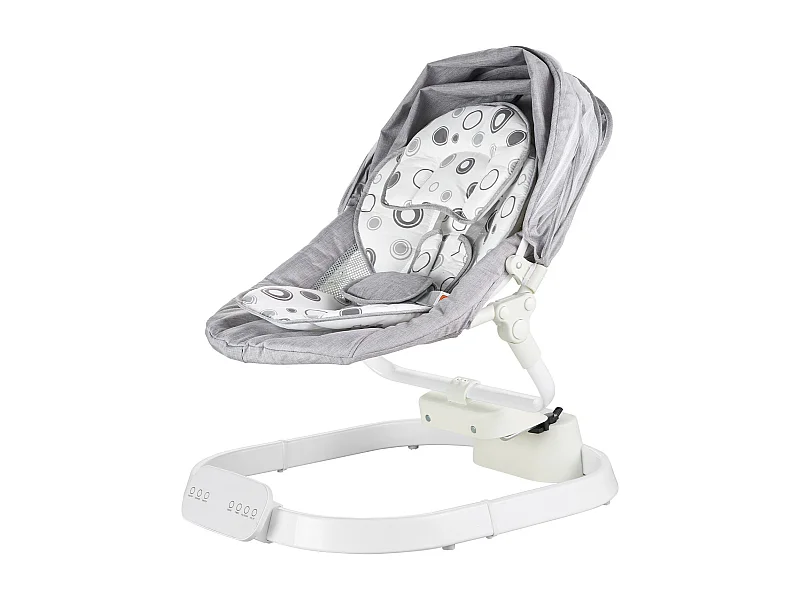 Elektrische Babywippe, SucceBuy Baby-Schaukel für Säuglinge mit 3 Geschwindigkeiten, 3 Sitzpositionen und Bluetooth-Fernbedienung