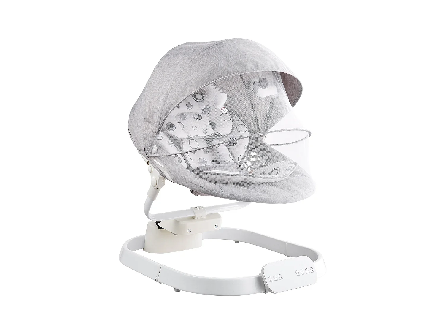 Transat Bébé Électrique, SucceBuy Balançoire pour Bébé pour Nourrissons 3 Vitesses 3 Positions de Siège Télécommande Bluetooth