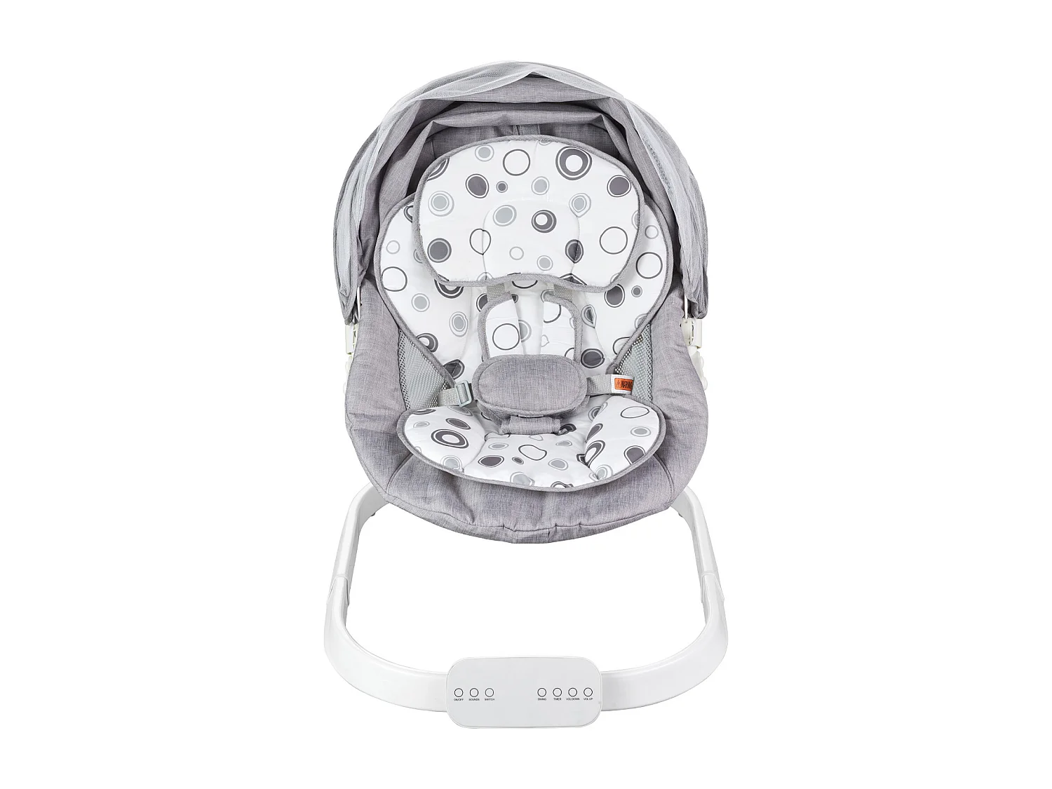 Transat Bébé Électrique, SucceBuy Balançoire pour Bébé pour Nourrissons 3 Vitesses 3 Positions de Siège Télécommande Bluetooth