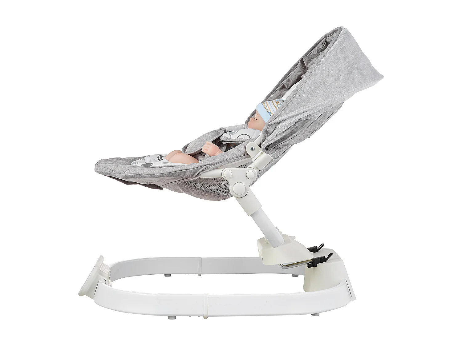 Transat Bébé Électrique, SucceBuy Balançoire pour Bébé pour Nourrissons 3 Vitesses 3 Positions de Siège Télécommande Bluetooth