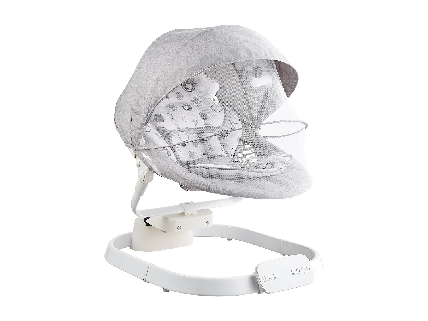 Transat Bébé Électrique, SucceBuy Balançoire pour Bébé pour Nourrissons 3 Vitesses 3 Positions de Siège Télécommande Bluetooth