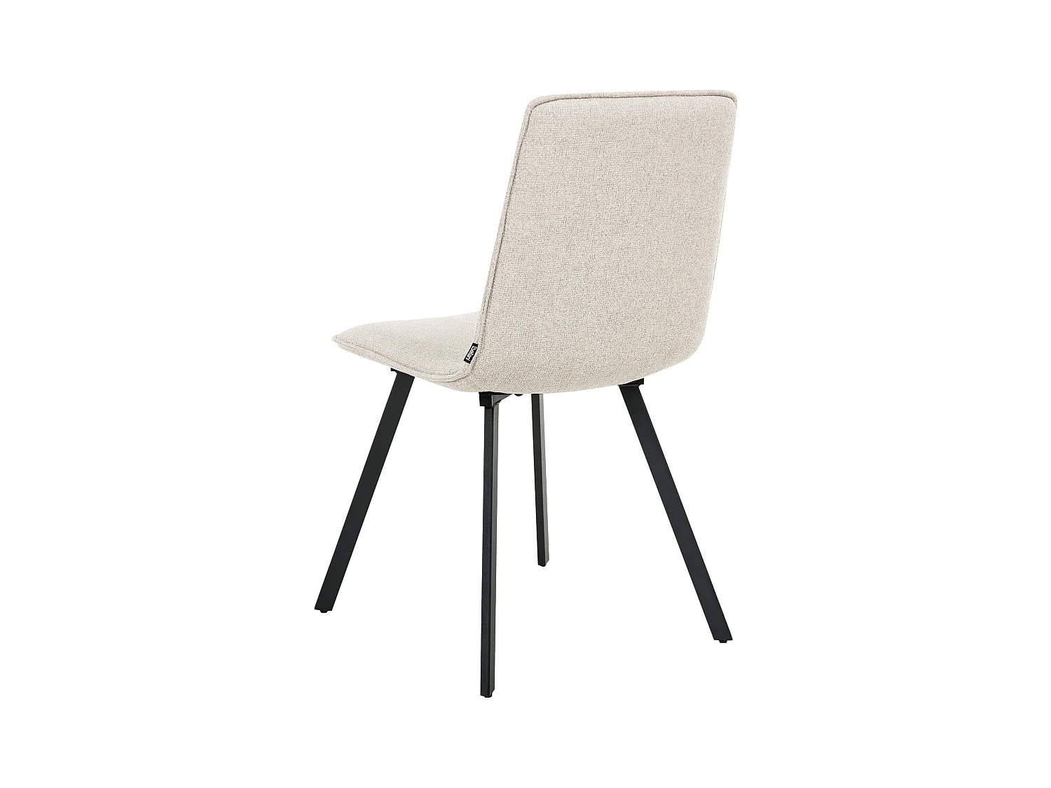 Lot de 2 chaises de salle à manger CARVER Tissu Beige