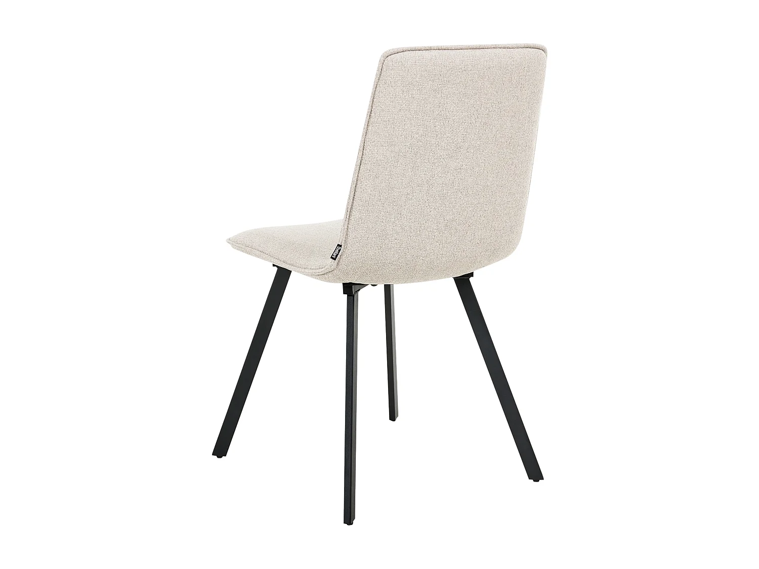 Lot de 2 chaises de salle à manger CARVER Tissu Beige