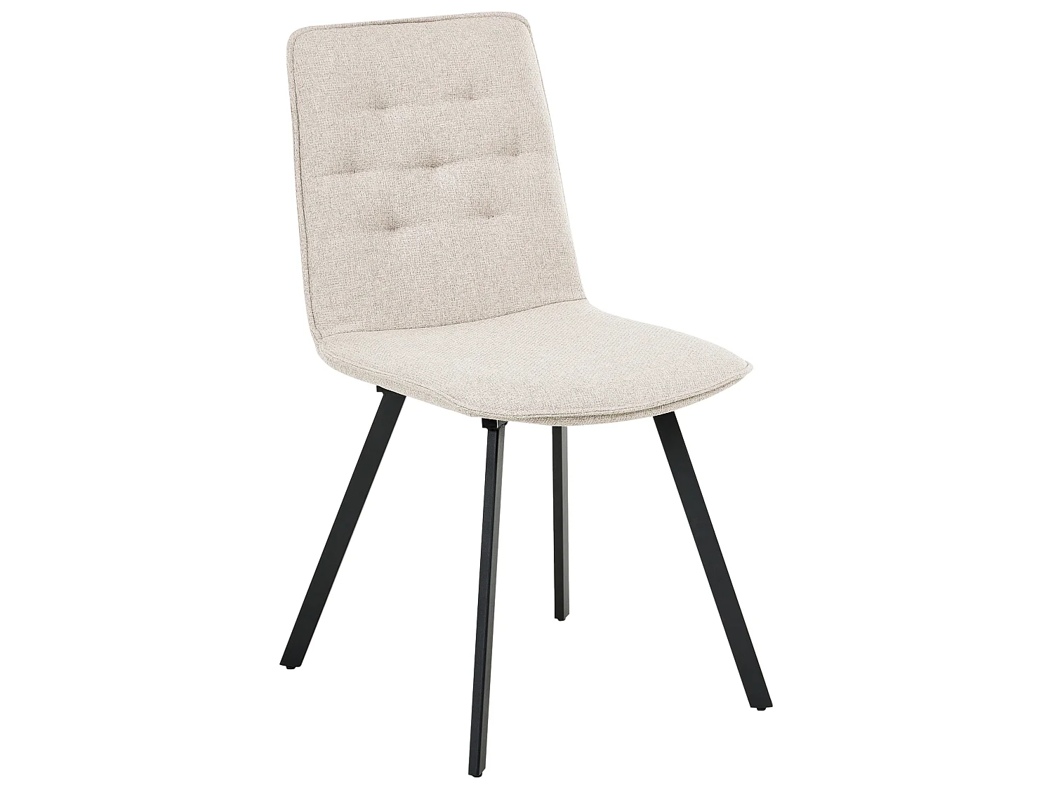 Set of 2 Dining Chairs CARVER Fabric Beige