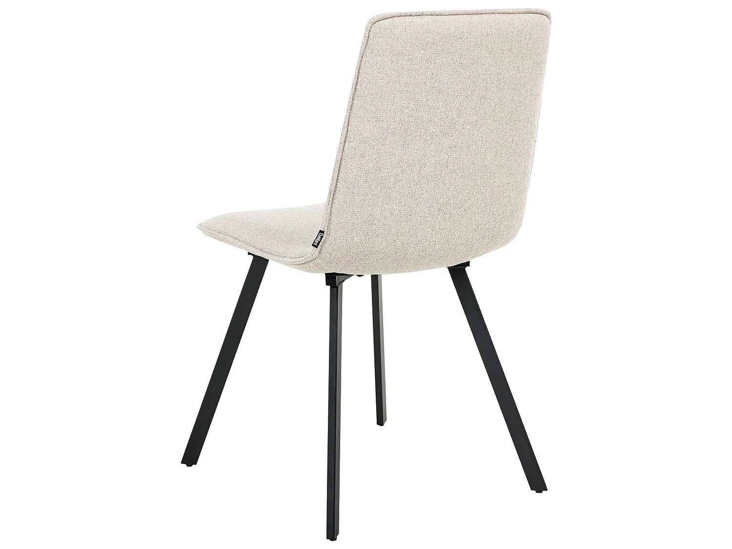 Set of 2 Dining Chairs CARVER Fabric Beige