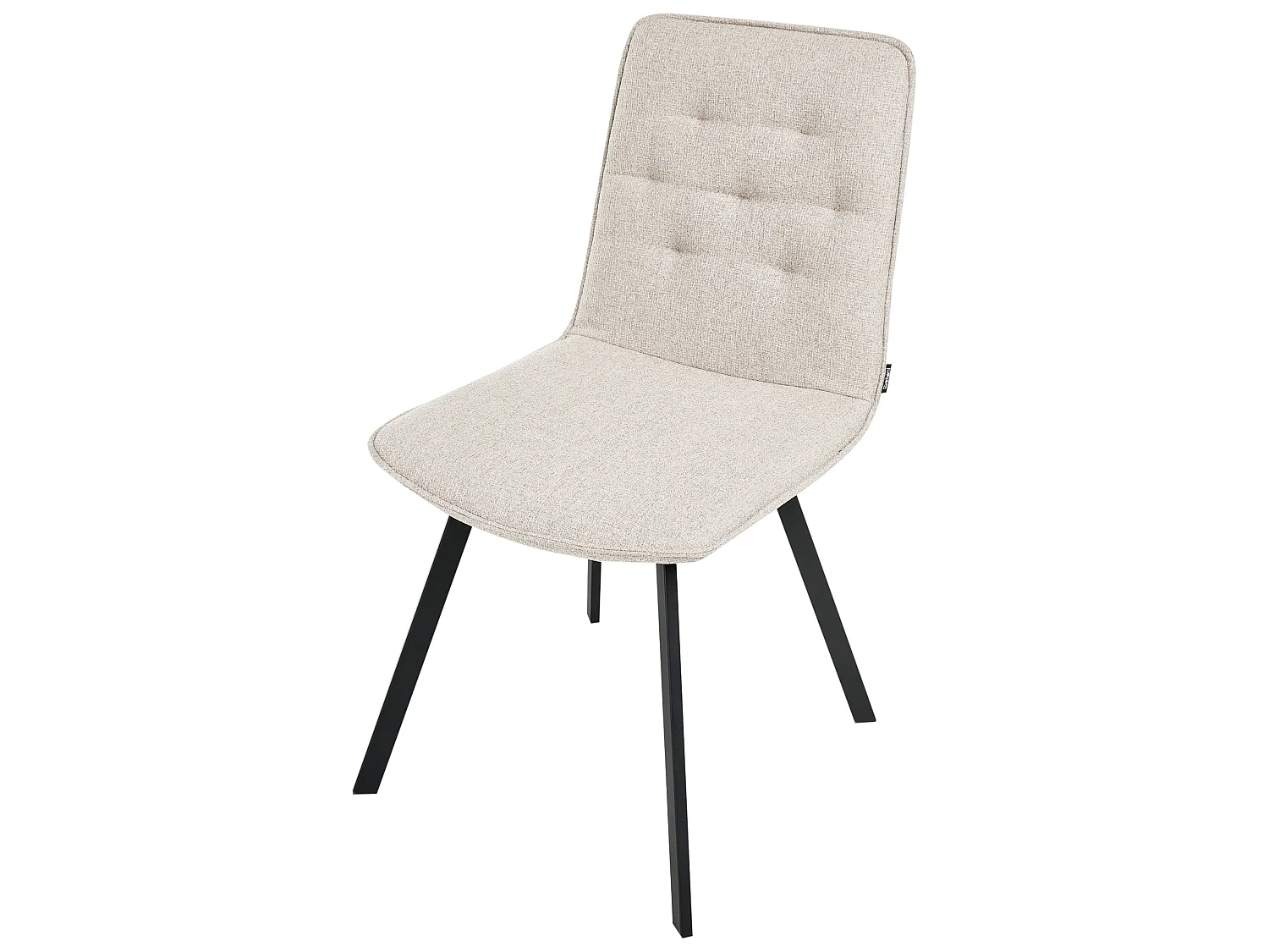 Set of 2 Dining Chairs CARVER Fabric Beige